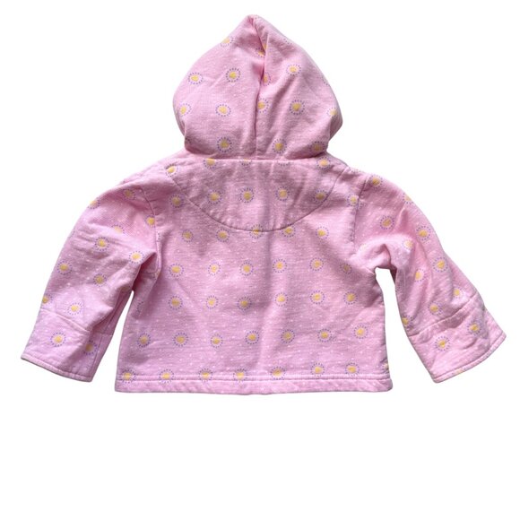 Disney Y2K Infant Pink Hooded Jacket Piglet Embroidered Cozy 12M Fleece - Picture 4 of 11